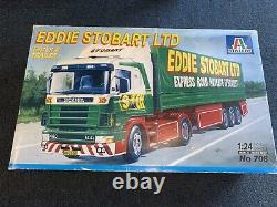 Italeri Eddie Stobart Ltd. Truck & Trailer 124 Scale No. 708 Model Kit