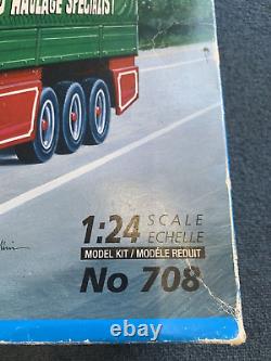 Italeri Eddie Stobart Ltd. Truck & Trailer 124 Scale No. 708 Model Kit