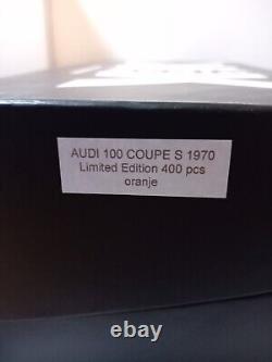 KK Scale Audi 100 Coupe S 1970 KK-Scale Limited Edition Orange In Box 118 Mint