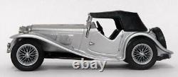 Lansdowne Models 1/43 Scale LDM63 1938 AC 16/80 Sports Comp Roadster Silver