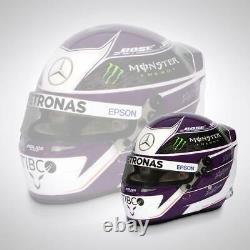 Lewis Hamilton 2020 Mini Helmet Mercedes AMG F1 12 Scale Free Shipping