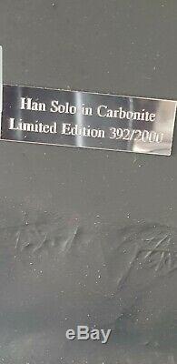 Life Size Limited Edition 11 Scale Hans Solo In Carbonite Star Wars Prop N/392