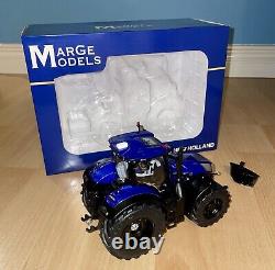 Limited Edition Marge Models 132 Scale New Holland T7.340 Blue Power Tractor