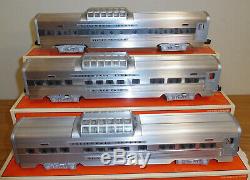 Lionel #29134 Western Pacific Cz 15'' Aluminum Passenger 4 Car Set Train O Scale