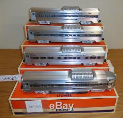 Lionel #29134 Western Pacific Cz 15'' Aluminum Passenger 4 Car Set Train O Scale