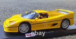 MAISTO 118 Scale Ferrari F-50 yellow Diecast Model Car Limited edition NEW