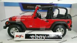 MAISTO 118 Scale Special Edition Jeep Wrangler Rubicon Red- Diecast Model