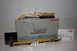 MARKLIN HO SCALE #49950 RAILROAD CRANE SET With DIGITAL FUNCTIONS, EXCELLENT BOXED
