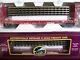 MTH NEW O SCALE 2 Pack CP Rail Flat Car withBulkheads & (4) Scale Trax Sections