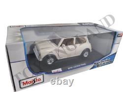 Maisto Mini Cooper 1969 White Diecast Model Car 118 Scale Special Edition