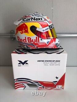 Max Verstappen 2022 World Champion US GP Winner 1/2 Scale Helmet Limited Edition