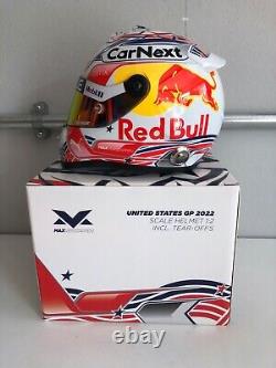 Max Verstappen 2022 World Champion US GP Winner 1/2 Scale Helmet Limited Edition