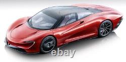 Mclaren Speedtail Metallica Red 2019 Limited Edition in 118 scale by Tecnomodel