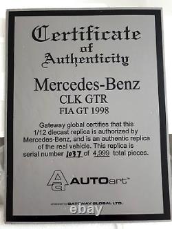 Mercedes-Benz CLK GTR FIA GT 1998? 112 scale AUTOart 12011? Limited edition