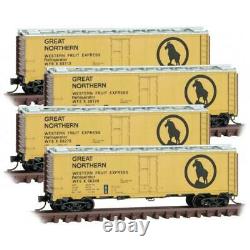 Micro Trains 99300179 N Scale Great Northern Western Fruit Express 4 Pack