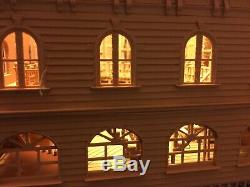 Miniature Old West #1 Saloon/Hotel Built Ready HO Scale with Interiors Wood Game