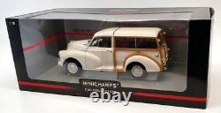 Minichamps 1/18 Scale Model Car 150 137010 Morris Minor Traveller White