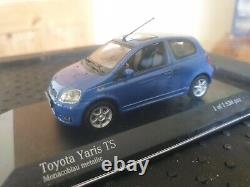 Minichamps 1/43 Toyota Yaris TS 2001 Monaco Blue Diecast Scale Model Car