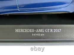 Minichamps Mercedes Amg Gtr 2017 Blue Metallic 1/18 Scale 155 036022
