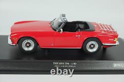 Minichamps Triumph TR6, Red, Large 1/18 Scale Model Car, Boxed, Limited Edition