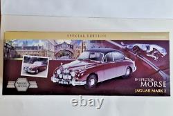 Model Icons 1/18 scale Jaguar MK2 Inspector Morse Burgundy. 701001