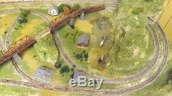 N SCALE TRAIN SET LAYOUT NICE SAFE SHIPPING. Track tested