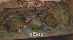 N SCALE TRAIN SET LAYOUT NICE done just add your trains buildings. Track tested