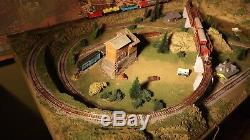 N SCALE TRAIN SET LAYOUT NICE done just add your trains buildings. Track tested