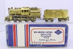 NJ Custom Brass HO Scale Reading 4-6-0 Class L7sb Camelback