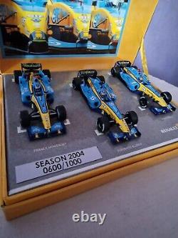 Norev Renault F1 Season 2004 3 Car Box Set 1/43 Scale Limited Edition