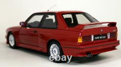 Otto 1/18 Scale BMW M3 E30 1989 Red Resin Model Car