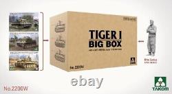 PKTAK02200W Takom 135 Scale Tiger I Big Box Limited Edition (3 tanks 2 figures)