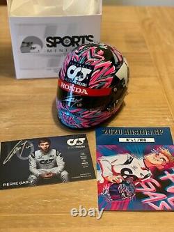 Pierre Gasly Austria SIGNED 12 Scale helmet. Ltd to 100pcs. SOLD OUT F1 Redbull