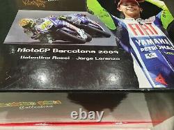 Rare Minichamps 1/10 Scale Ltd Edt Moto Gp Barcelona 2009 Valentino Rossi-jorge
