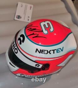 Rare exclusive Nelson Piquet Jr signed 1/2 scale helmet Limited Edition 073/280