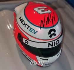 Rare exclusive Nelson Piquet Jr signed 1/2 scale helmet Limited Edition 073/280