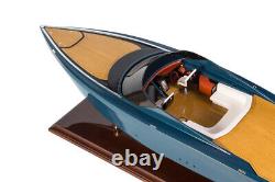 Seacraft Gallery Aston Martin AM37 Power Boat Wooden Scale Model Limited Edition