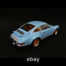 Singer Porsche 911 Coupé light blue/orange 1/18 KK Scale KKDC180441 Ltd Edition