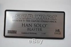 Star Wars Master Replicas HAN SOLO Blaster ESB LIMITED EDITION SW-134 Scale 11