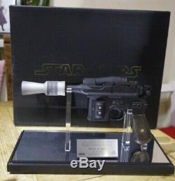 Star Wars Master Replicas Han Solo Blaster DL-44 1 1 Scale Limited Edition