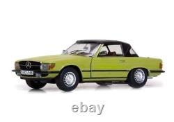 Sunstar 1/18 Scale Mercedes Benz 350sl Closed Convertible 1977 In Mimosa Yellow