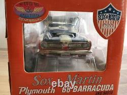 Supercar Collectibles 1968 Plymouth Cuda Sox & Martin 118 Scale Diecast Car LE