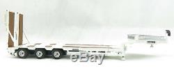 Tekno 72529 Goldhofer 3 Axle Drop Deck Extendable Trailer White Scale 150