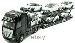 Trailer Or Transporter 6x Car Silver 118 Scale Rare Piece For Mercedes Actros