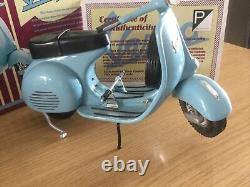 Vespa Xonex 16 Scale Model Limited Edition Blue Original box and papers NEW