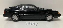 Welly 118 Scale Diecast BLACK 86 Ford Mustang SVO LIMITED EDITION FREE SHIPPING