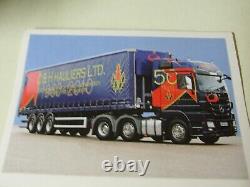 Wsi MB Actros 6x2+c/side Trailer- C & H Hauliers Ltd Edition-150 Scale
