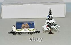 Z Scale Marklin Froh Weihnachten Merry Christmas 1999 Gondola Car with Tree RARE